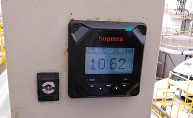 Supmea pH meter applied to Peru sewage treatment plant