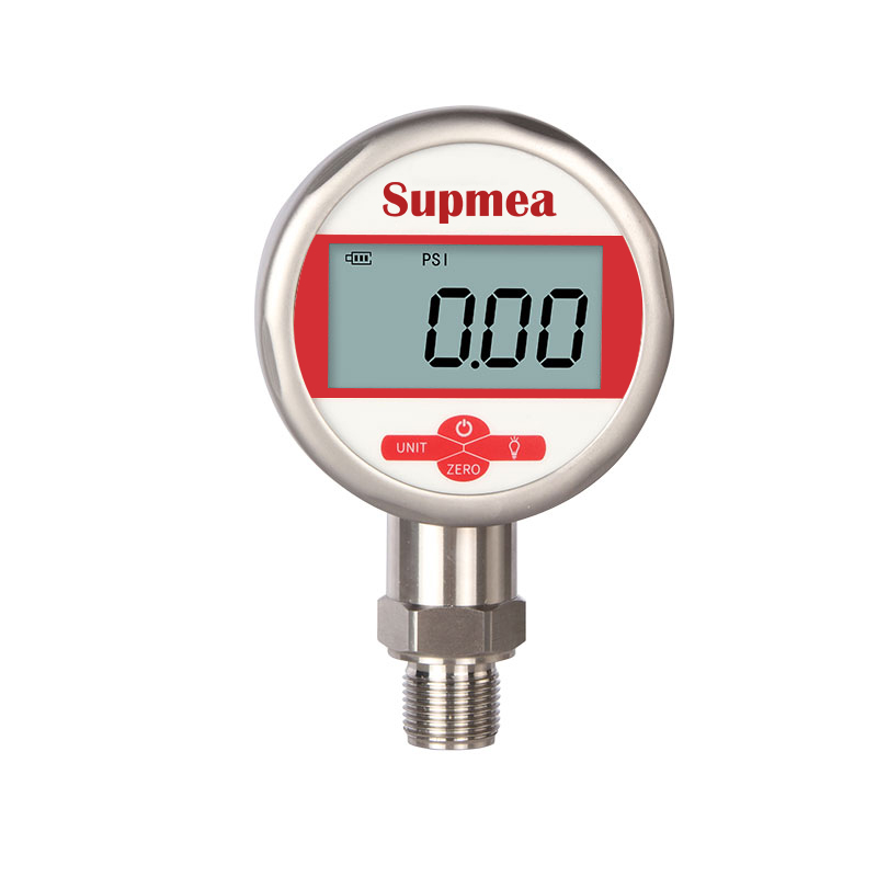 Pressure gauge battery power supply
